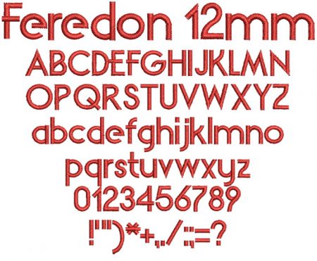 Feredon 12mm Font