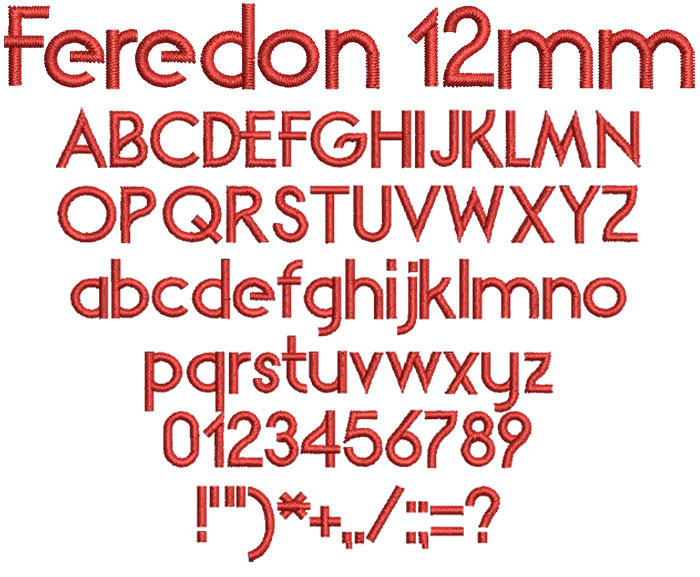 Feredon 12mm Font