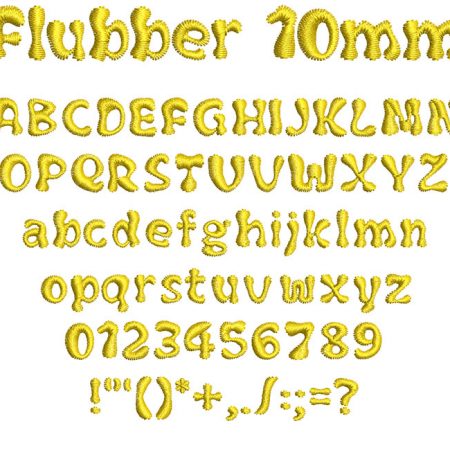 Flubber 10mm Font
