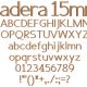 Gadera 15mm Font