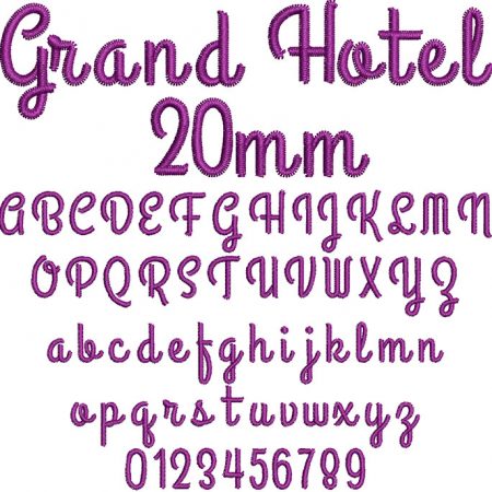 Grand Hotel 20mm Font