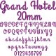 Grand Hotel 20mm Font