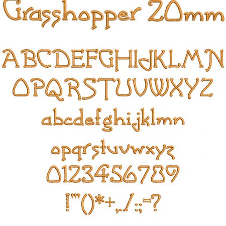 Grasshopper 20mm Font