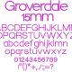 Groverdale 15mm Font