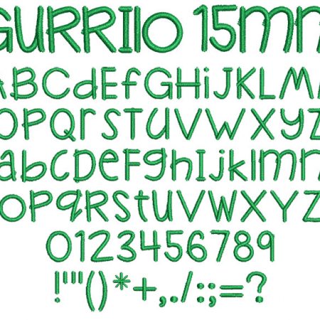 Gurrilo 15mm Font