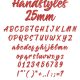 Handstyles 25mm Font