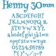 Henny 30mm Font