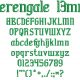 Herengale 13mm Font