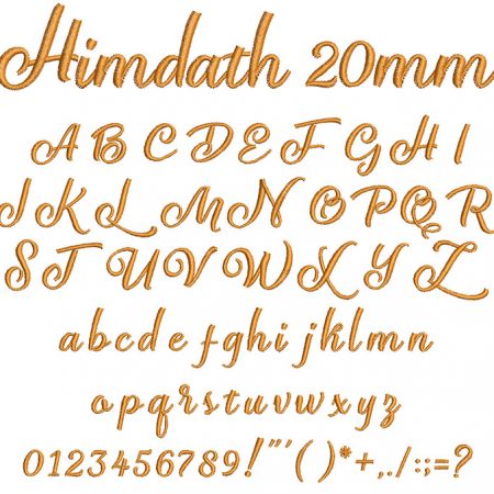 Himdath 20mm Font