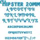 Hipster 20mm Font