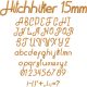 Hitchhiker 15mm Font