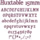 Huxtable 15mm Font