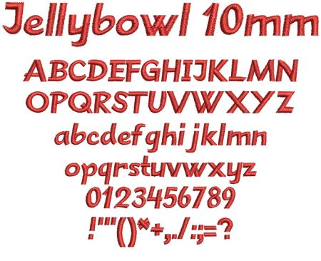 Jellybowl 10mm Font