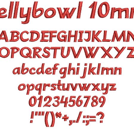 Jellybowl 10mm Font