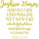 Joshico 25mm Font