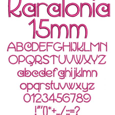 Karalonia 15mm Font