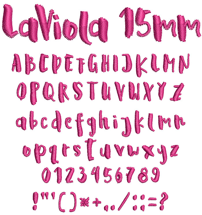 LaViola 15mm Font