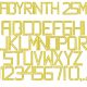 Labyrinth 25mm Font