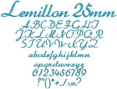Lemillon 25mm Font