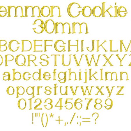 Lemon Cookie 30mm Font