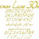 Lemon Lane 30mm Font