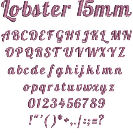 Lobster 15mm Font