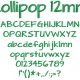 Lollipop 12mm Font