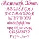Mammoth 25mm Font