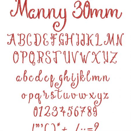 Manny 30mm Font