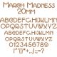 March Madness 20mm Font