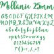 Mellanie 25mm Font
