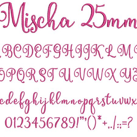 Mischa 25mm Font