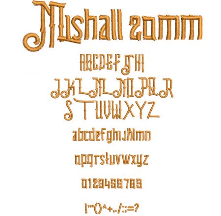 Mishall 20mm Font
