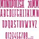 Monopolish 20mm Font