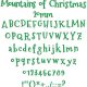 Mountains of Christmas 20mm Font