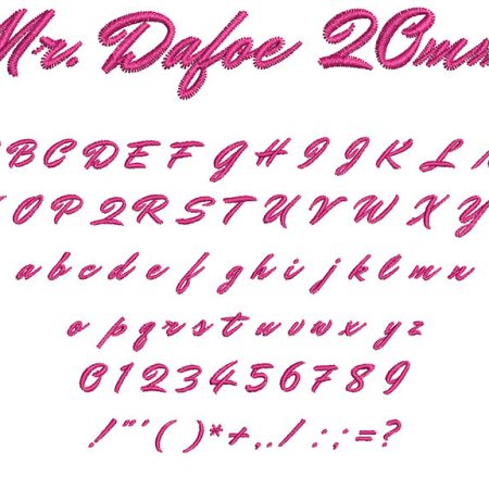 Mr. Dafoe 20mm Font