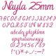 Nayla 25mm Font