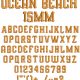 Ocean Beach 15mm Font