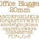 Office Blogger 20mm Font