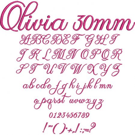 Olivia 30mm Font