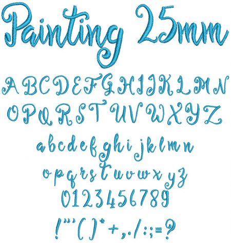 Painting 25mm Font