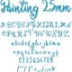 Painting 25mm Font