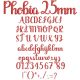 Phobia 25mm Font