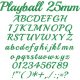 Play Ball 25mm Font