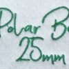 Polar Bear 25mm Font