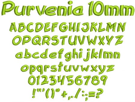 Purvenia 10mm Font