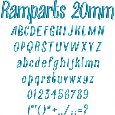 Ramparts 20mm Font