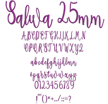 Salwa 25mm Font