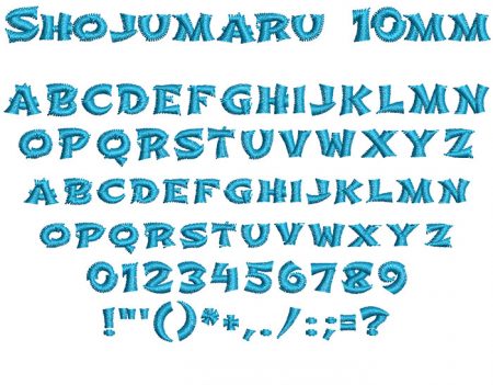 Shojumaru 10mm Font