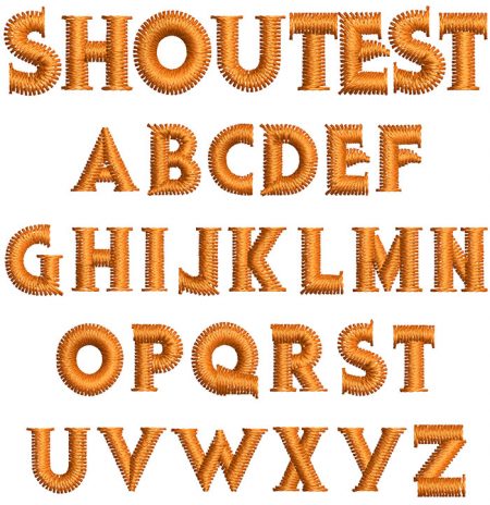 Shoutest 10mm Font